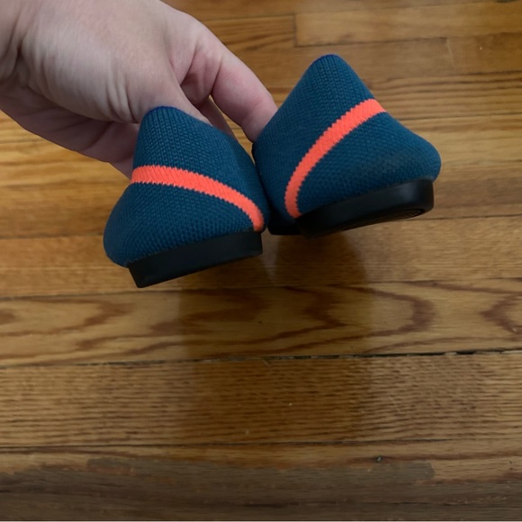 Rothy’s The Point Teal/Orange Stripe 8.5 - Picture 4 of 6